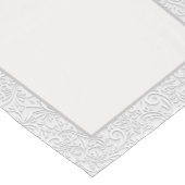 Elegante witte patroon middelgrote tafelloper (Hoek)