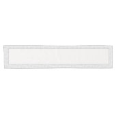 Elegante witte patroon middelgrote tafelloper (Horizontaal)