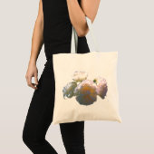 Elegante witte perzik oranje blos rozen tote bag (Voorkant (product))