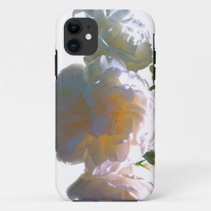 Elegante witte perzik oranje blosrozen Case-Mate iPhone case