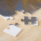 Elegante witte perzik oranje blosrozen legpuzzel (Zijkant)