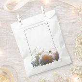 Elegante witte perzik sinaasappel blush rozen bedankzakje (Geknipt)