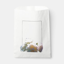 Elegante witte perzik sinaasappel blush rozen bedankzakje