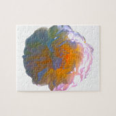 Elegante witte perzik sinaasappel blush rozen legpuzzel (Horizontaal)