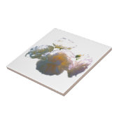 Elegante witte perzik sinaasappel blush rozen tegeltje (Zijkant)