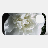 Elegante witte pioen bloemenwitte bloem foto Case-Mate iPhone case (Achterkant (horizontaal))
