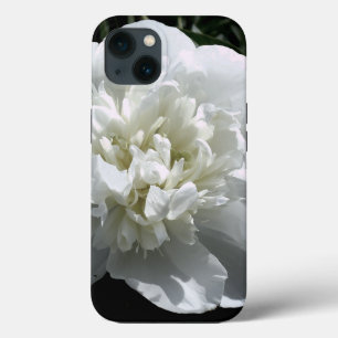Elegante witte pioen bloemenwitte bloem foto Case-Mate iPhone case