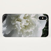 Elegante witte pioen bloemenwitte bloem foto Case-Mate iPhone case (Achterkant (horizontaal))