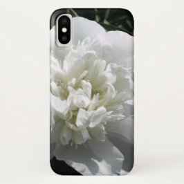Elegante witte pioen bloemenwitte bloem foto Case-Mate iPhone case