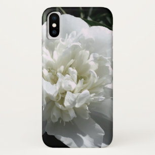 Elegante witte pioen bloemenwitte bloem foto Case-Mate iPhone case