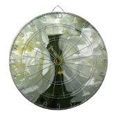 Elegante witte pioen bloemenwitte bloem foto dartbord (Voorkant)
