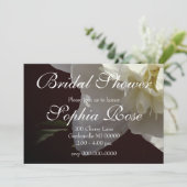 Elegante witte pioen bloemenwitte bloem foto kaart (Staand voorkant)