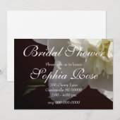 Elegante witte pioen bloemenwitte bloem foto kaart (Voorkant / Achterkant)