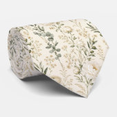 Elegante witte pioenroos & ranunculus botanisch stropdas (Opgerold)