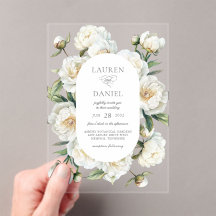 Elegante witte pioenrozen waterverf bloemige bruil