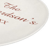 Elegante witte poinsettia aangepaste kerst snijplank (Hoek)