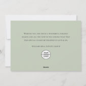 Elegante Witte Poinsettia Kerst Corporate Feestdagenkaart (Achterkant)