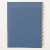 Elegante witte Pony en vergeet-me-nots Planner (Achterkant)