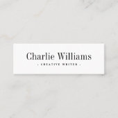 Elegante witte professionele QR-code Mini Visitekaartje (Voorkant)