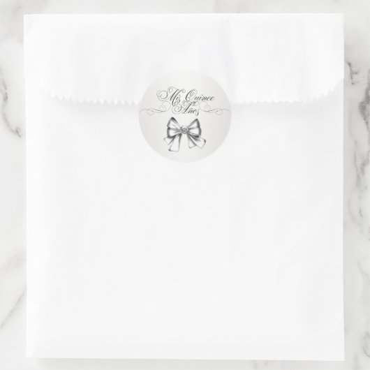 Elegante witte quinceanera Stickers (Tas)
