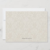 Elegante witte repetitie dineruitnodigingen kaart (Achterkant)