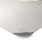 Elegante Witte Roos 28 Tafel Trouwstoelindeling Poster (Hoek)