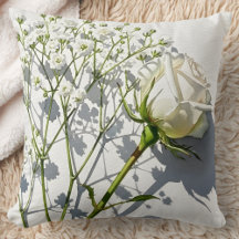 Elegante Witte Roos Baby's Breath
