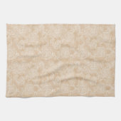 Elegante Witte Roos Bloem Keukenhanddoek (Horizontaal)