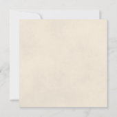 Elegante witte roos bruiloft repetitie & diner kaart (Achterkant)