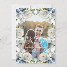 Elegante Witte Roos Lijst Paar Foto Huwelijk