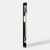Elegante Witte Roos met Sierlijk Gouden Frame Case-Mate iPhone Case (Achterkant / Rechts)