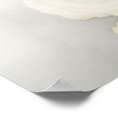 Elegante witte Rose 19 tafel bruiloft zitgrafiek Poster (Hoek)