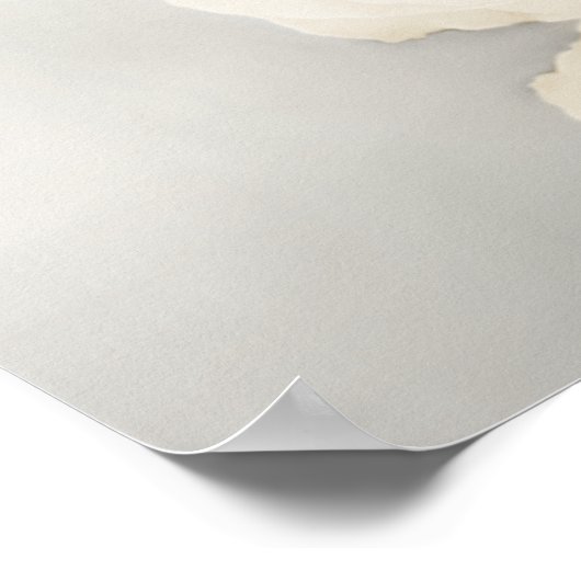 Elegante witte Rose 22 tafel bruiloft zitgrafiek Poster (Hoek)