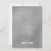 Elegante witte roze kersenbloesem bloemenbruiloft kaart (Achterkant)