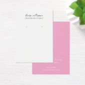Elegante witte roze minimale oorbel display Kaart (Bureau)