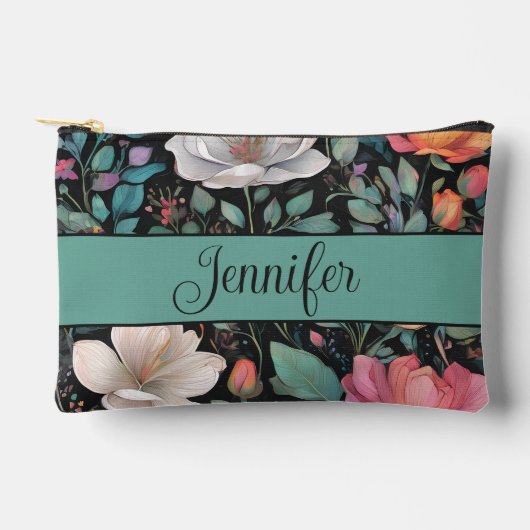 Elegante witte roze roos gepersonaliseerd etui (Voorkant)