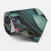 Elegante witte roze roos stropdas (Opgerold)