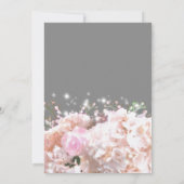 Elegante witte rozen baby's ademen vrijgezellenfee kaart (Achterkant)