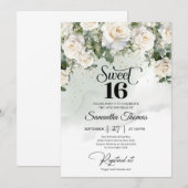 Elegante  witte rozen bloementuin Unique Kaart (Voorkant / Achterkant)