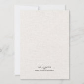 Elegante witte rozen bruidsuitnodiging kaart (Achterkant)