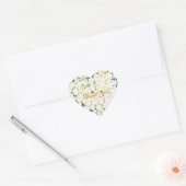 Elegante witte rozen Bruiloft Dank U Sticker (Envelop)