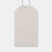 Elegante Witte Rozen Bruiloftsfeest Cadeaulabel (Achterkant)