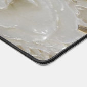 Elegante Witte Rozen - Bureaumat (Hoek)