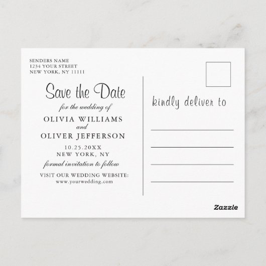 Elegante witte rozen en kanten rustieke Save the D Briefkaart (Achterkant)