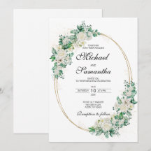 Elegante witte rozen en lelies bruiloft