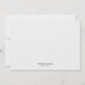 Elegante witte rozen & groen bruiloft details kaart (Achterkant)