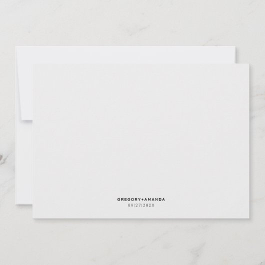 Elegante witte rozen & groen bruiloft details kaart (Achterkant)