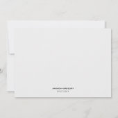 Elegante witte rozen & groen die goed wensen kaart (Achterkant)