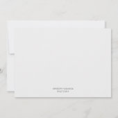 Elegante witte rozen & groen RSVP Kaart (Achterkant)