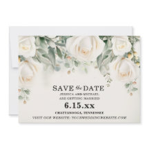 Elegante witte rozen groene Huwelijk